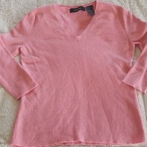 Pink express v-neck sweater